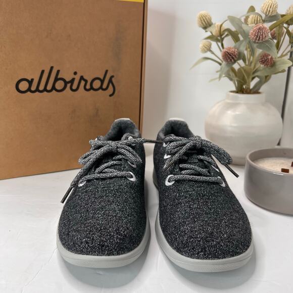 Allbirds Wool Runner Lace-up Sneakers Gray Athletic Low Top Women 9 NWB - Picture 2 of 10
